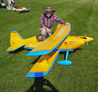 CRCS pilot with model airplane