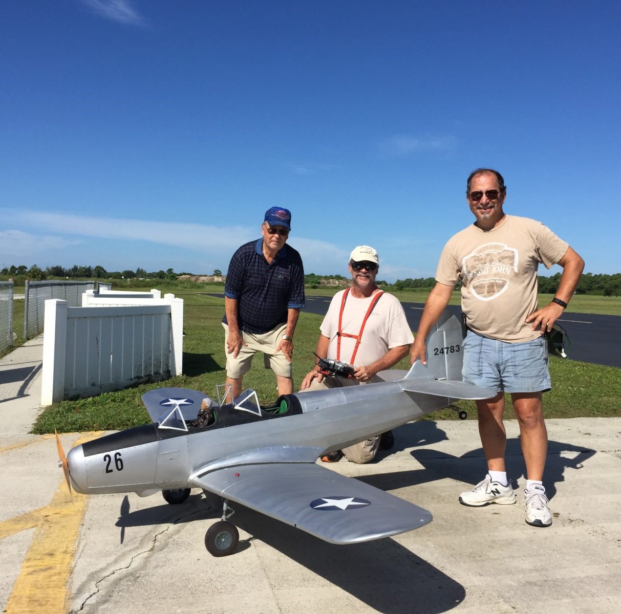 CRCS pilot with model airplane