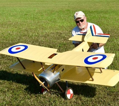 CRCS pilot with model airplane