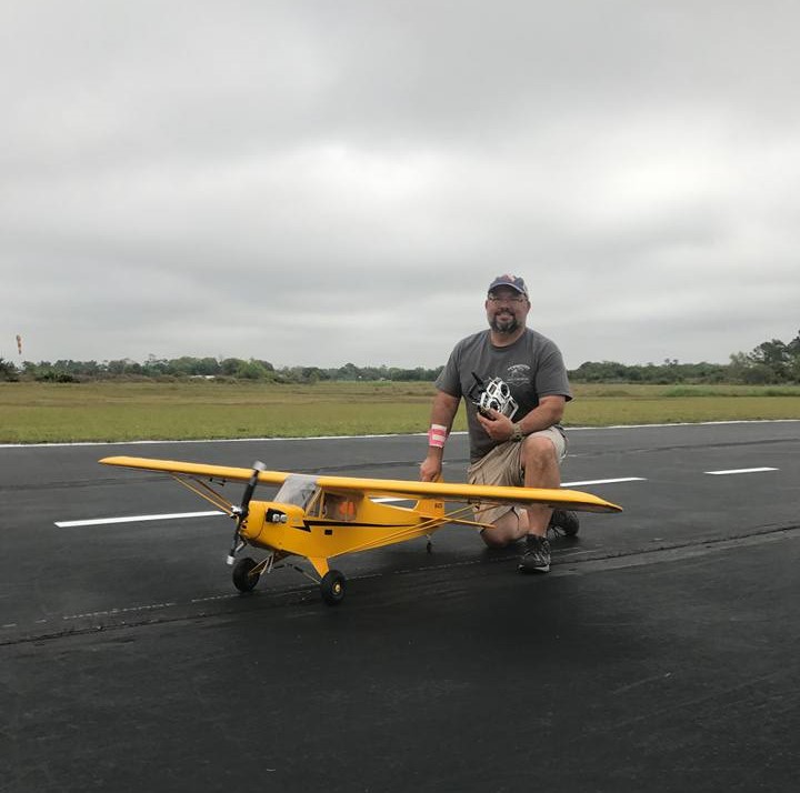 CRCS pilot with model airplane