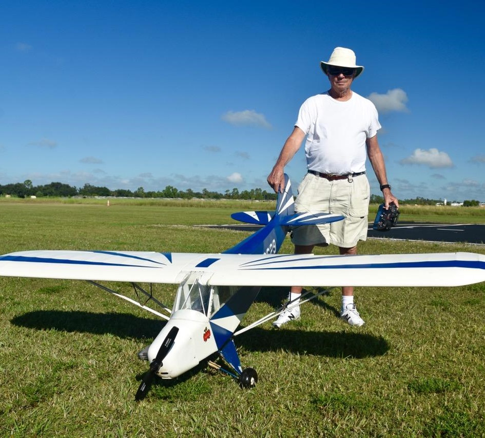 CRCS pilot with model airplane