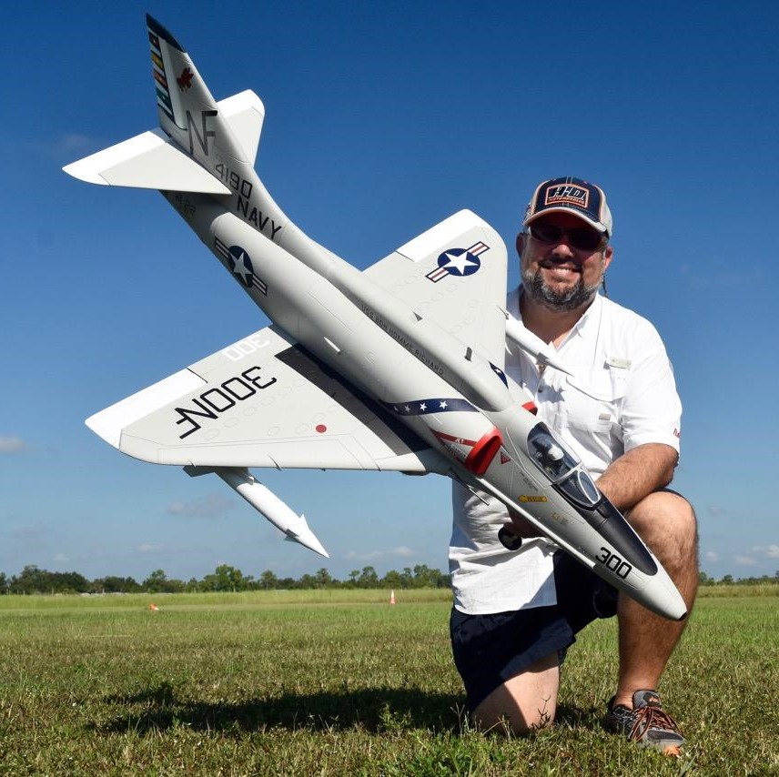 CRCS pilot with model airplane