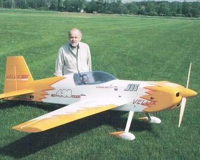 CRCS pilot with model airplane