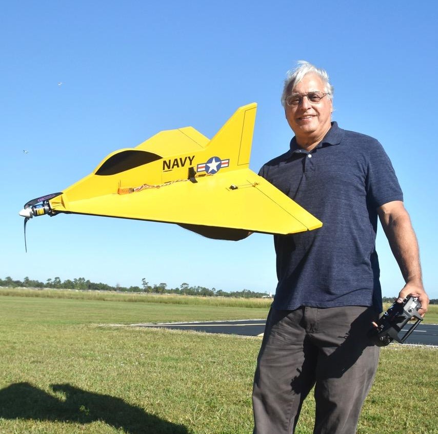 CRCS pilot with model airplane