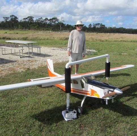 CRCS pilot with model airplane