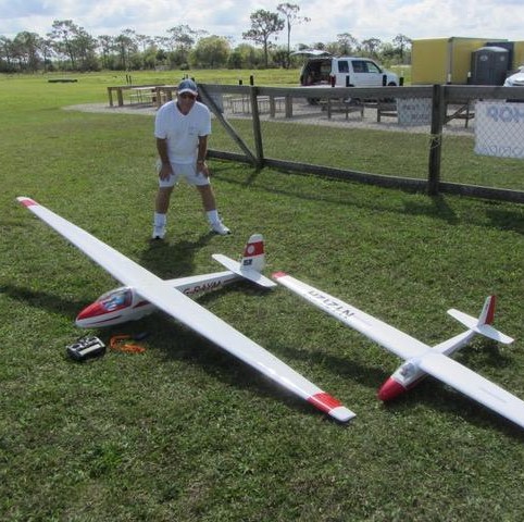 CRCS pilot with model airplane