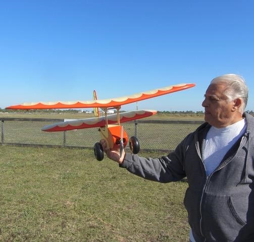 CRCS pilot with model airplane