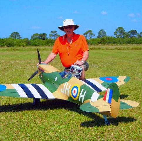 CRCS pilot with model airplane