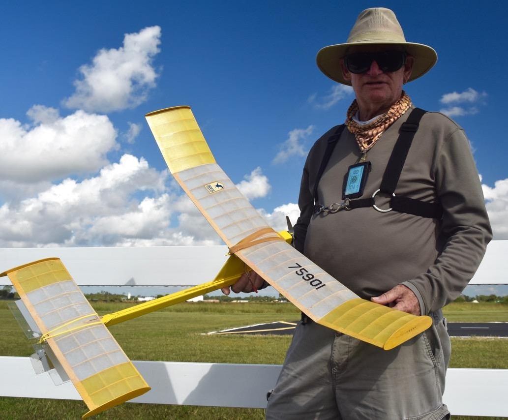 CRCS pilot with model airplane