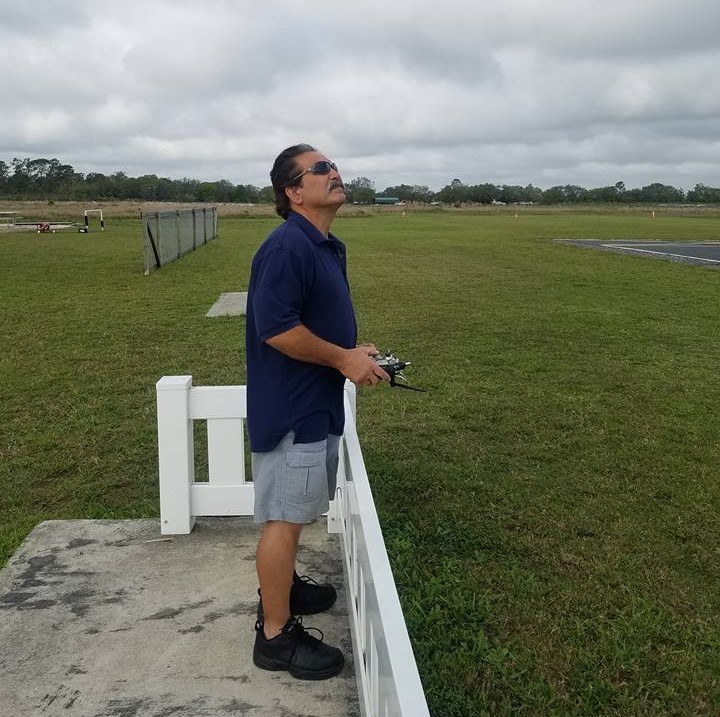 CRCS pilot with model airplane