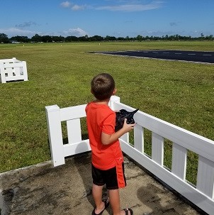 CRCS pilot with model airplane