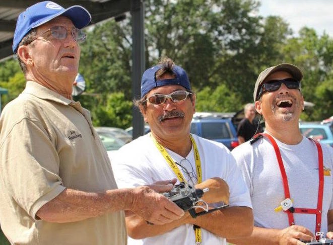 CRCS pilot with model airplane
