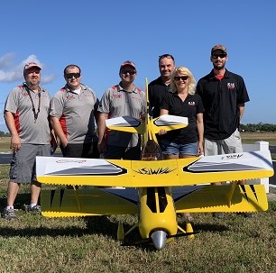 CRCS pilot with model airplane