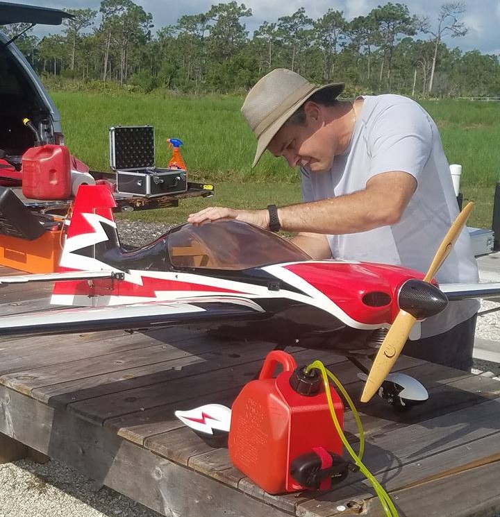 CRCS pilot with model airplane