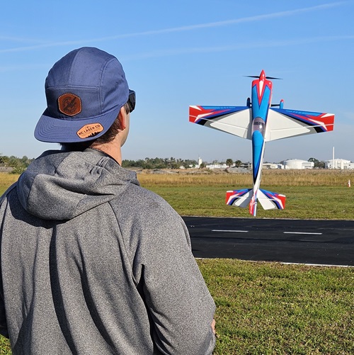 CRCS pilot with model airplane