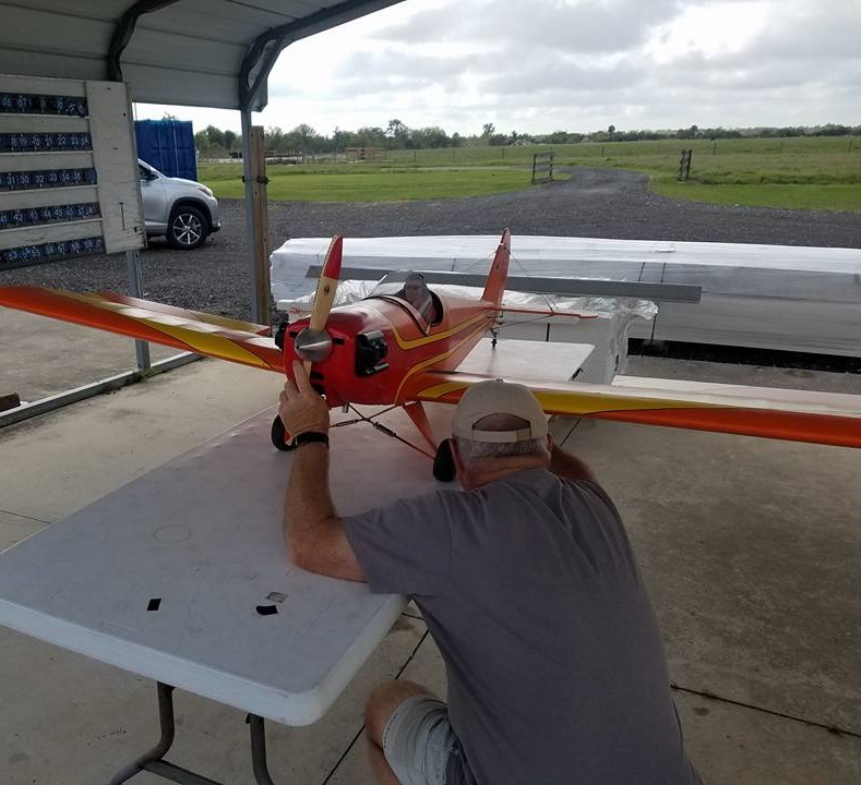 Model airplane at the CRCS field