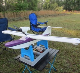 Model airplane at the CRCS field