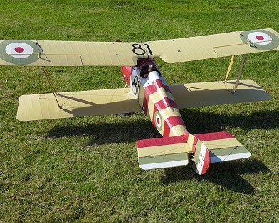 Al Walker's 1/4 scale Hanriot, built from a Glen Torrence kit